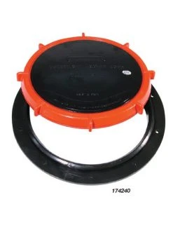 Whale Locker Door Watertight Black Lid 180mm