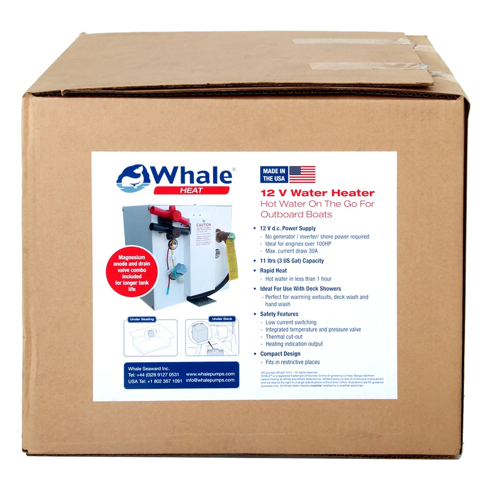 Whale S360EW Electric Water Heater 11L 12V - Image 2